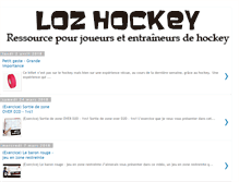 Tablet Screenshot of lozhockey.com